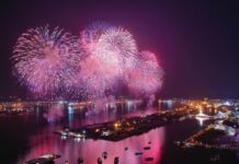 ปชช.แห่ชมพลุฉลองวันชาติไต้หวันที่เกาสงปีนี้ 3.3 แสนคน