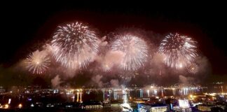 (Double Ten 2021) Kembang Api Hari Nasional ROC 110 Mengambil Tema 3 Warna Utama