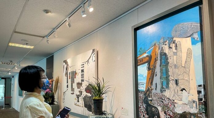 駐星代表處慶雙十 當代藝術、蘭花展串起台星交流