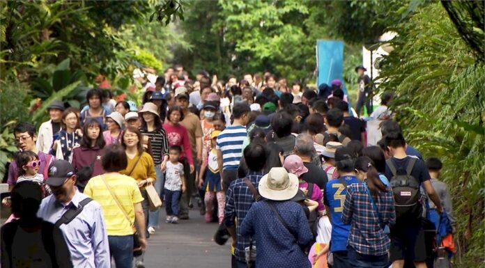 Lễ Quốc khánh các địa điểm thắng cảnh khu vực Đài Bắc đông nghịt du khách, Sở thú và cáp treo Maokong bật cảnh báo màu cam