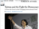 Tsai Ing-wen: “La historia de Taiwán es la de la resistencia democrática por su existencia”