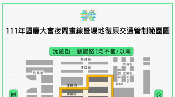 國慶活動倒數 9/26起分階段交管