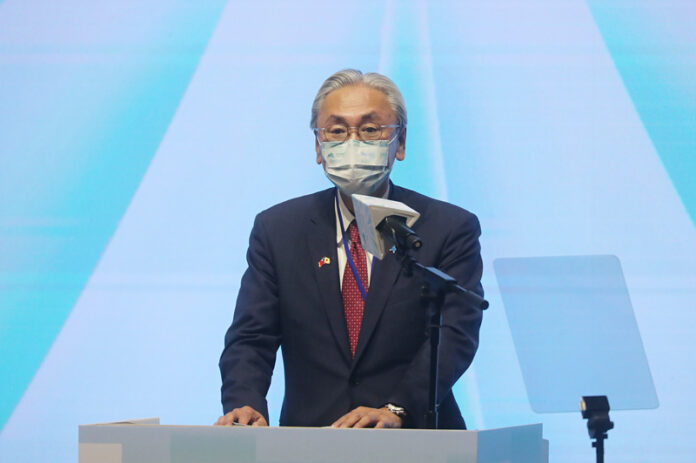 Keiji Furuya bei der Eröffnung des Yushan Forums (Foto: CNA)