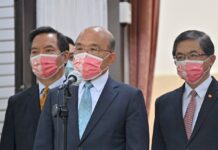 總統國慶談話 蘇揆:盼兩岸共尋台海和平方法