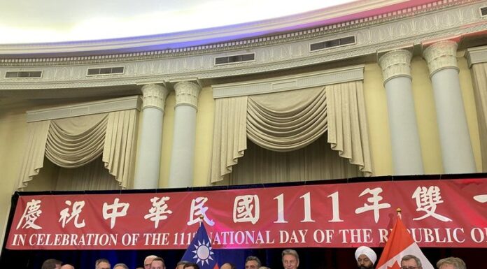 駐加代表處慶雙十當天 加拿大眾院通過挺台動議
