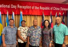 駐帛琉使館國慶酒會 大使:台灣致力維護和平