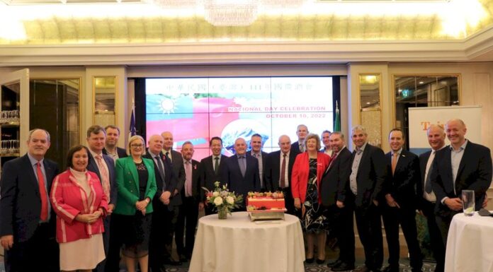 駐愛爾蘭代表處國慶酒會 彰顯台灣堅守自由民主