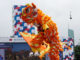 Reportage autour de la fête nationale devant le Palais présidentiel Danse du lion, partie des festivités de la fête nationale à Taipei