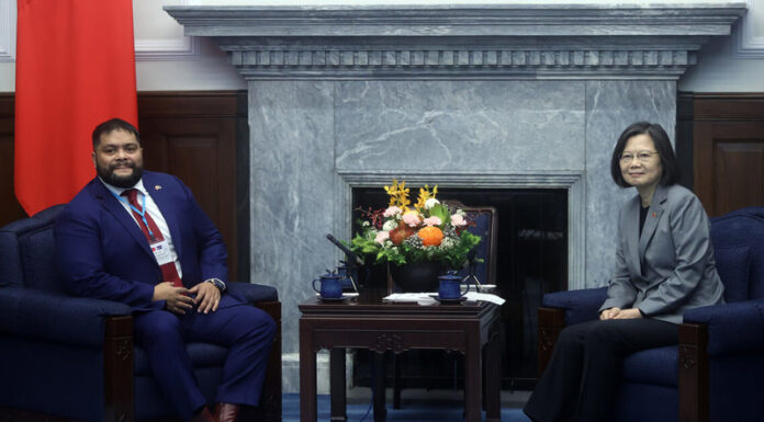 ประธานาธิบดีแห่งนาอูรูยันไต้หวันเป็นผู้ผลักดันสันติภาพและเสถียรภาพของภูมิภาค