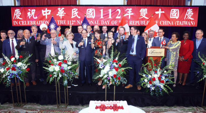 加拿大駐處慶雙十 加國議員:續推加台關係架構法