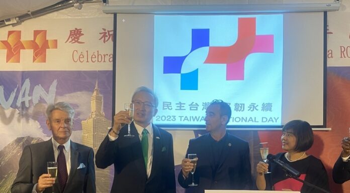 法國政要出席國慶酒會 稱台灣是安全貢獻者