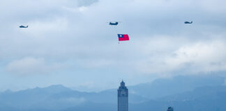 Luftwaffenübung zur Vorbereitung auf den Nationalfeiertag in Taiwan